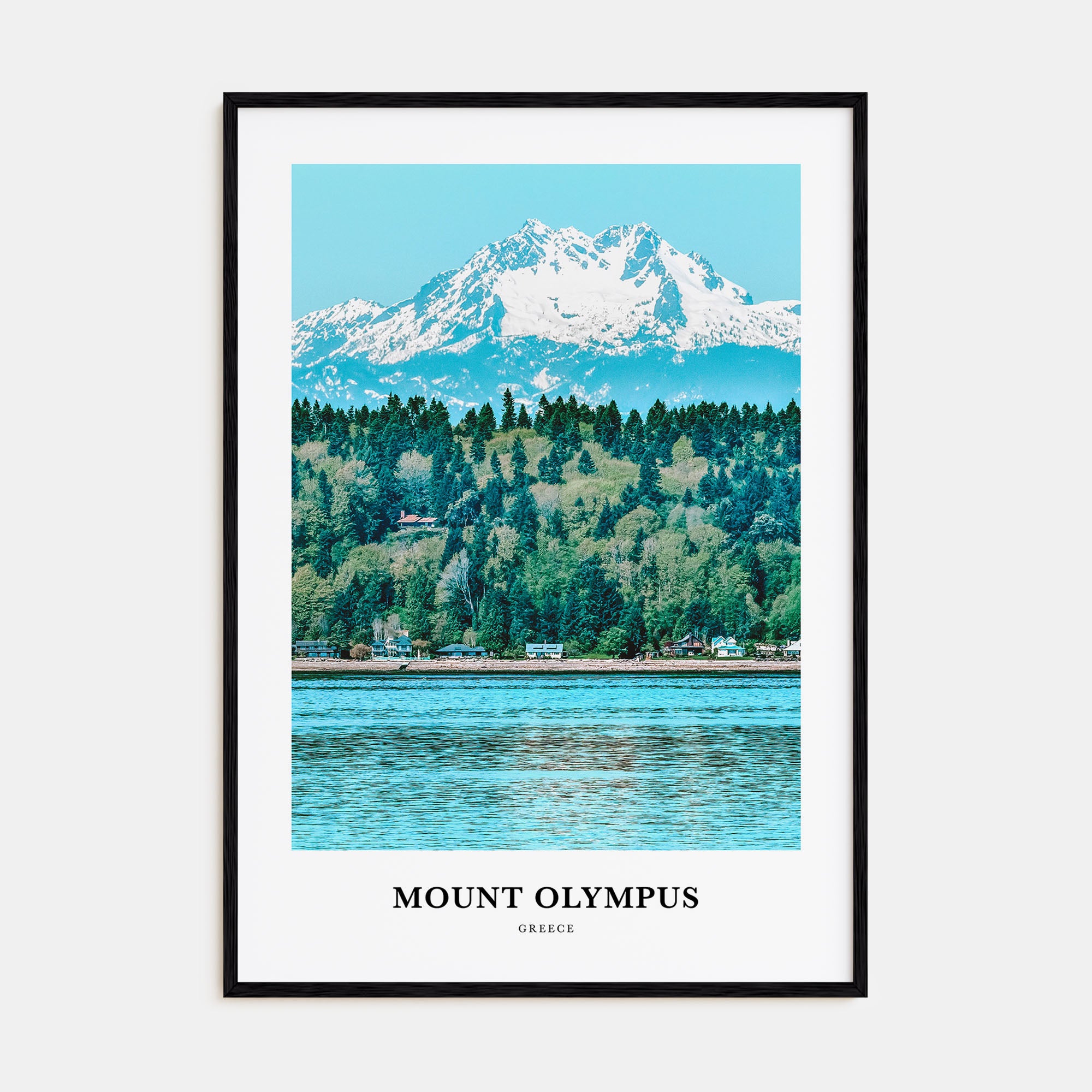 Mount Olympus Portrait Color Poster