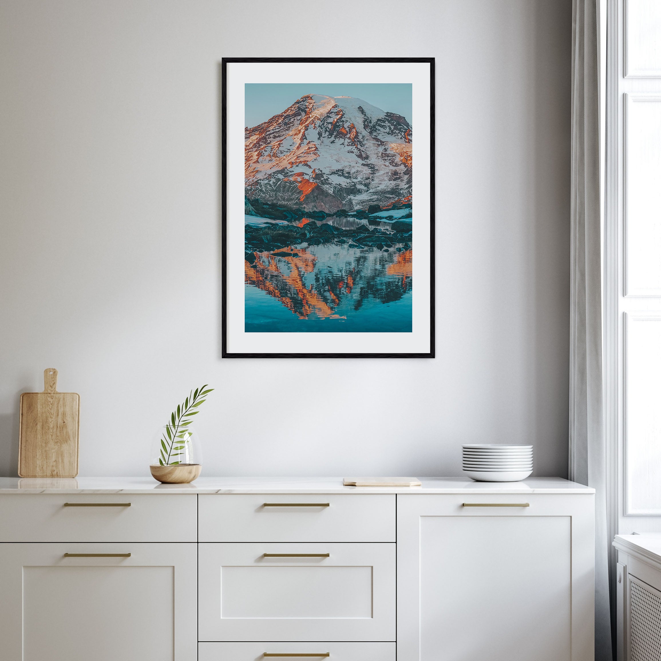 Mount Rainier Photo Color No 2 Poster
