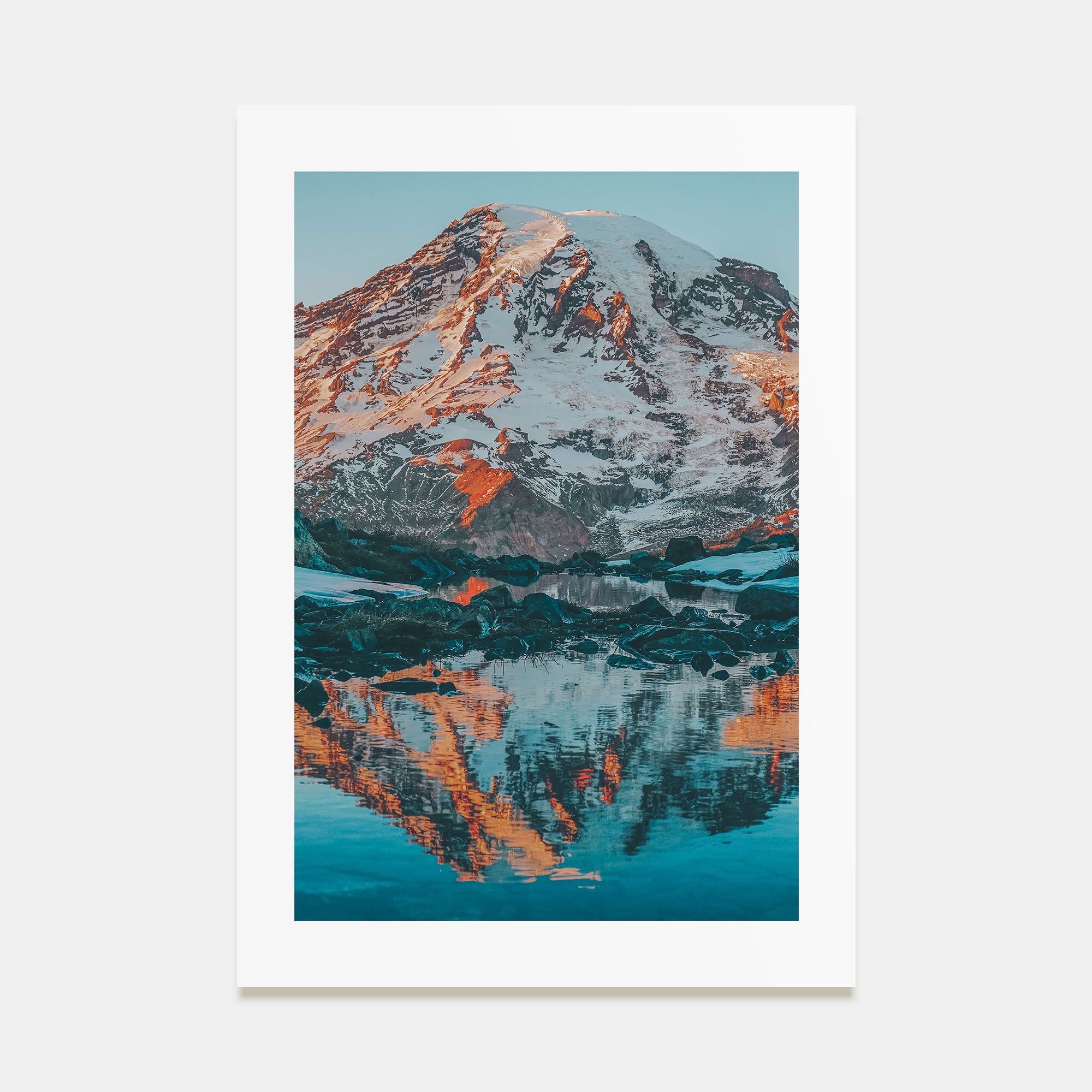 Mount Rainier Photo Color No 2 Poster