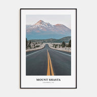 Mount Shasta Portrait Color Poster