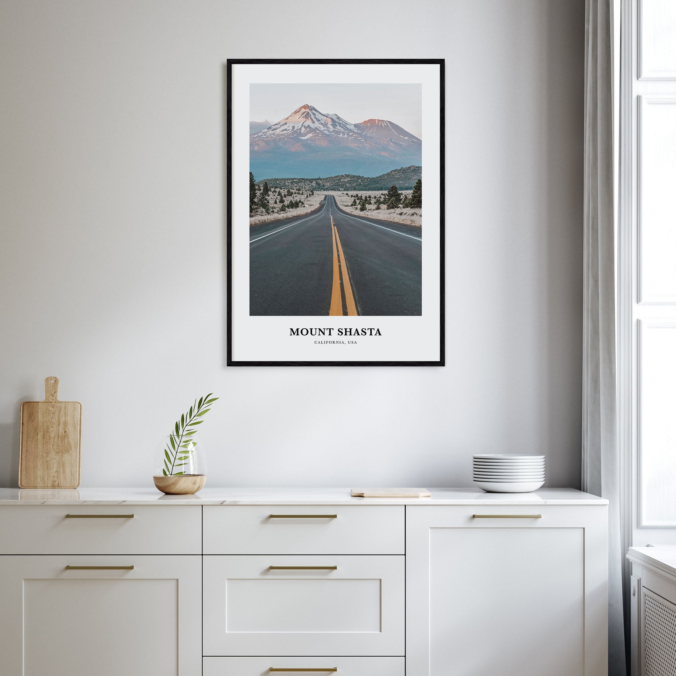 Mount Shasta Portrait Color Poster
