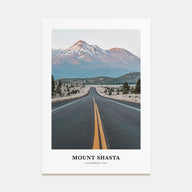 Mount Shasta Portrait Color Poster