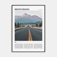 Mount Shasta Travel Color Poster