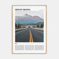 Mount Shasta Travel Color Poster