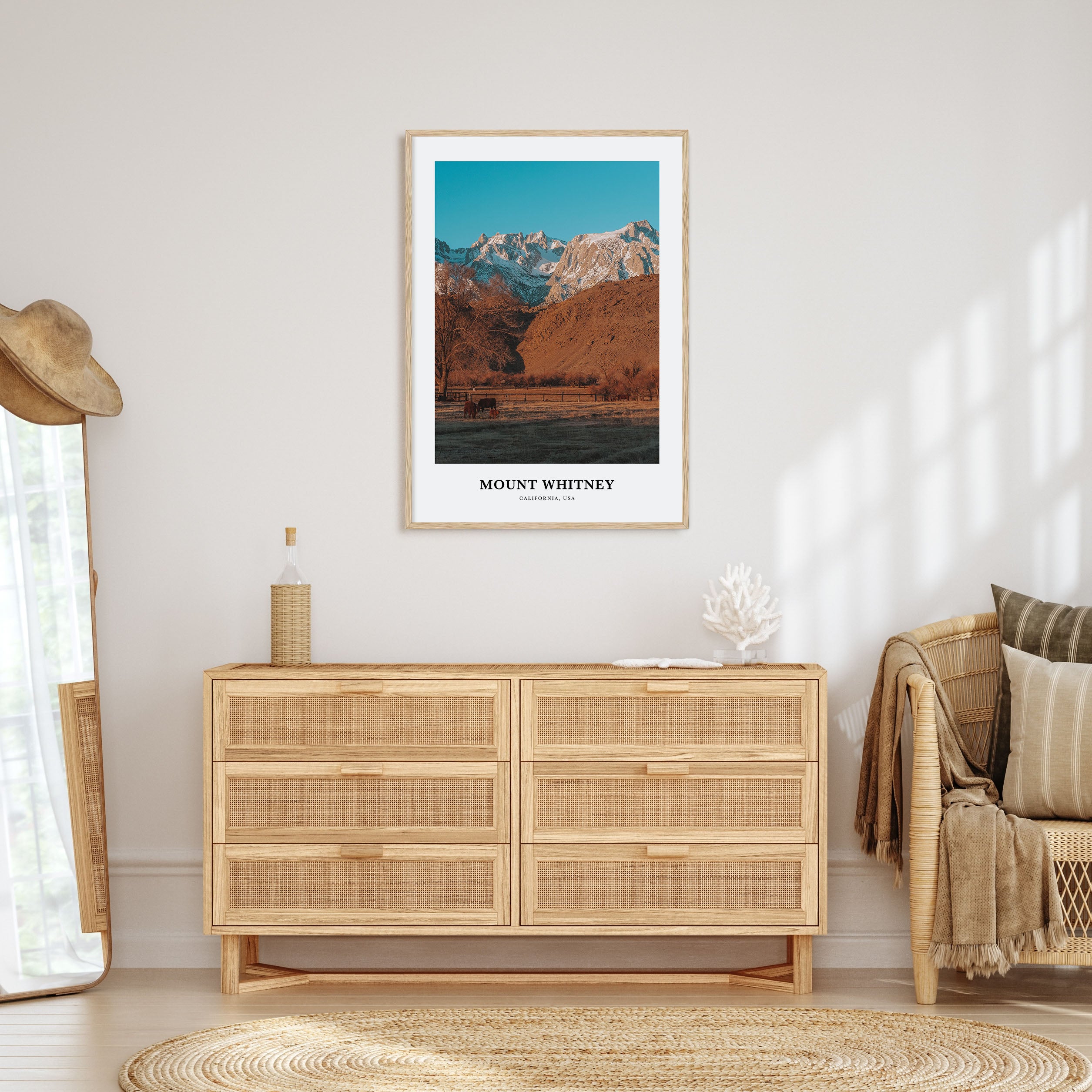 Mount Whitney Portrait Color Poster