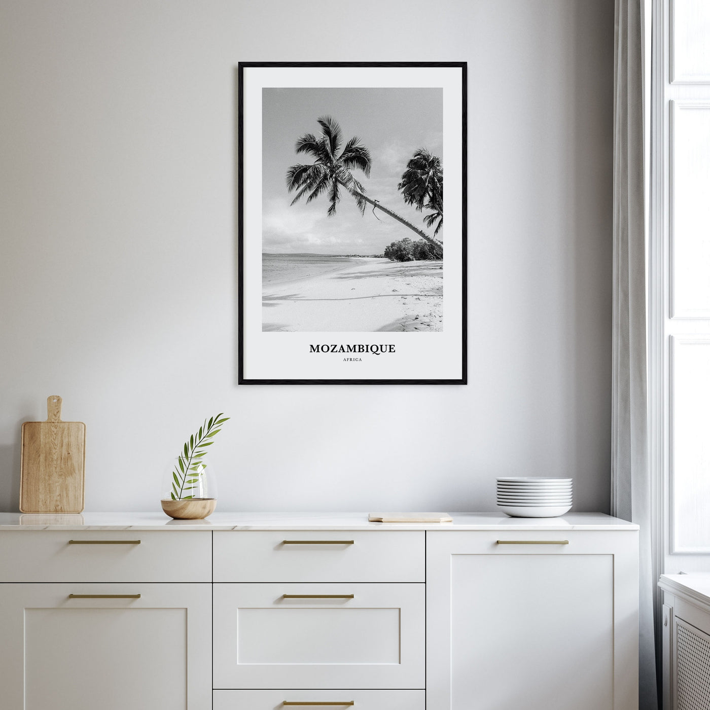 Mozambique Portrait B&W Poster