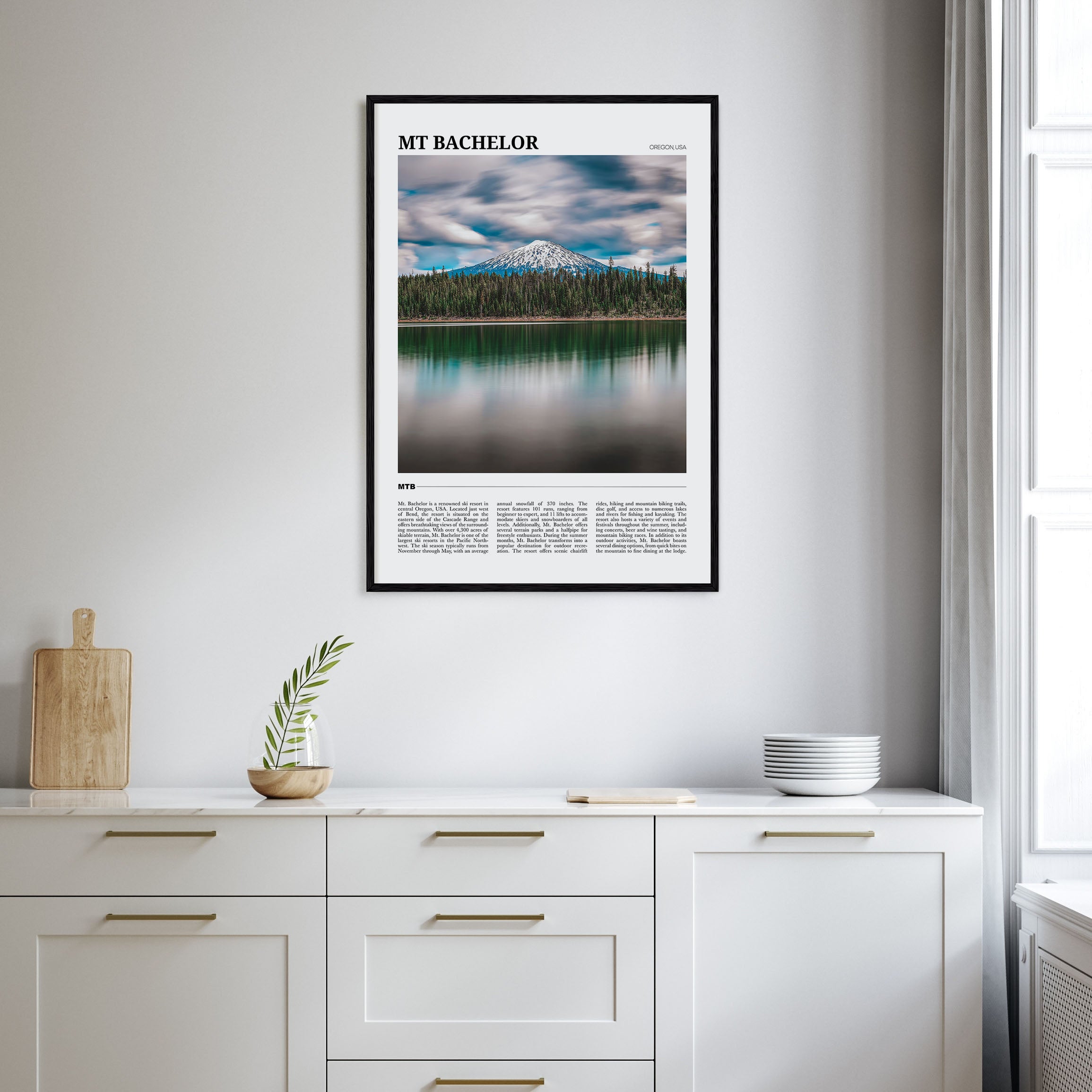 Mt. Bachelor Travel Color Poster
