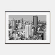 Mumbai Landscape B&W Poster