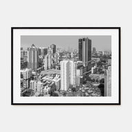 Mumbai Landscape B&W Poster