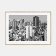Mumbai Landscape B&W Poster