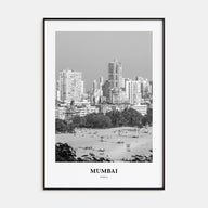 Mumbai Portrait B&W Poster