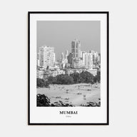 Mumbai Portrait B&W Poster