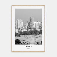 Mumbai Portrait B&W Poster
