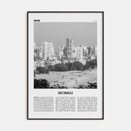Mumbai Travel B&W Poster