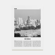 Mumbai Travel B&W Poster