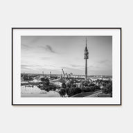 Munich Landscape B&W Poster