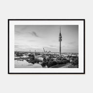 Munich Landscape B&W Poster