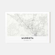 Murrieta Map Landscape Poster