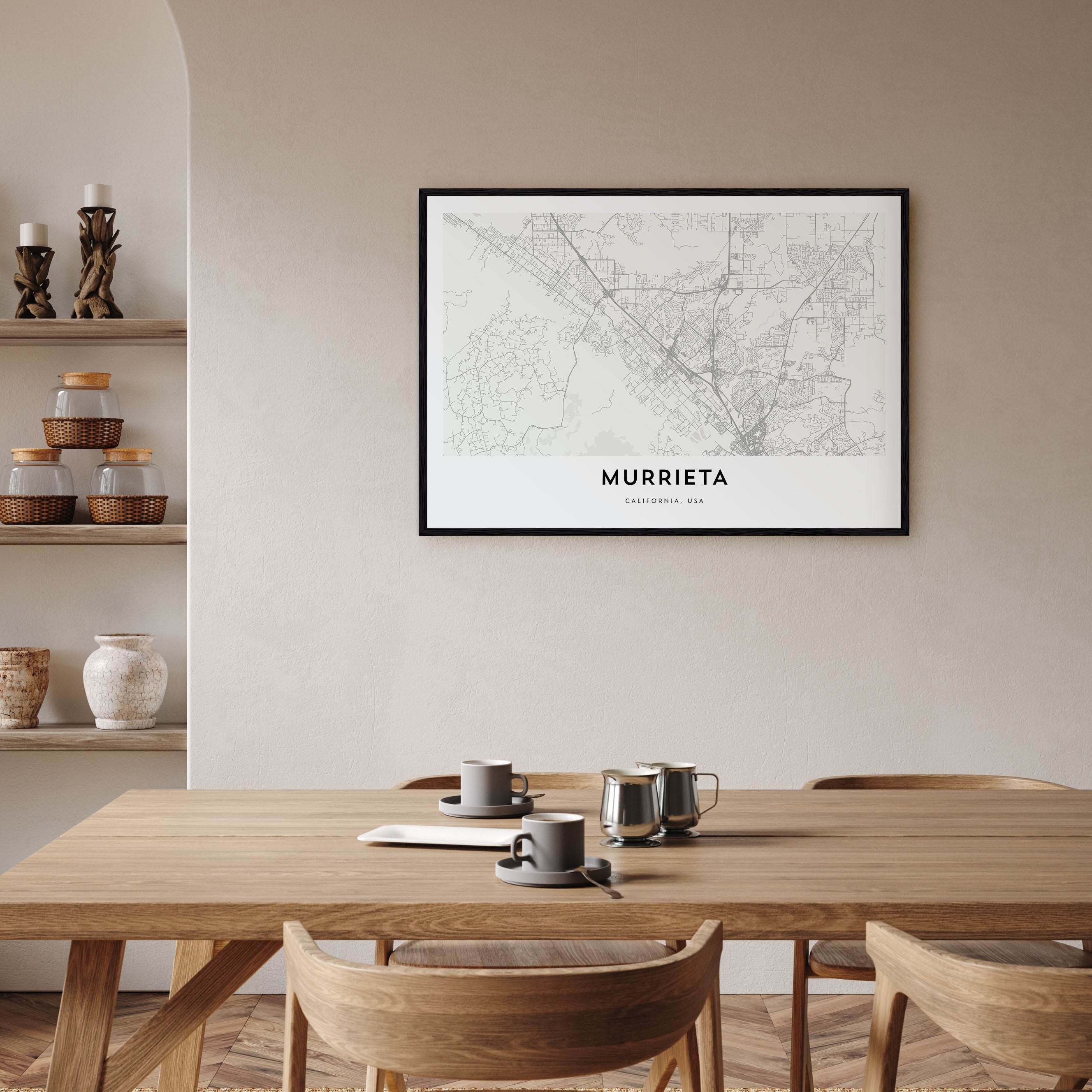 Murrieta Map Landscape Poster