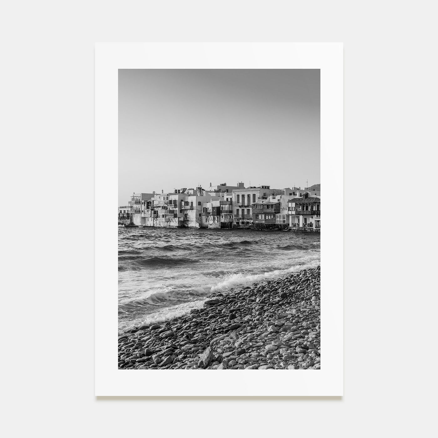 Mykonos Photo B&W Poster