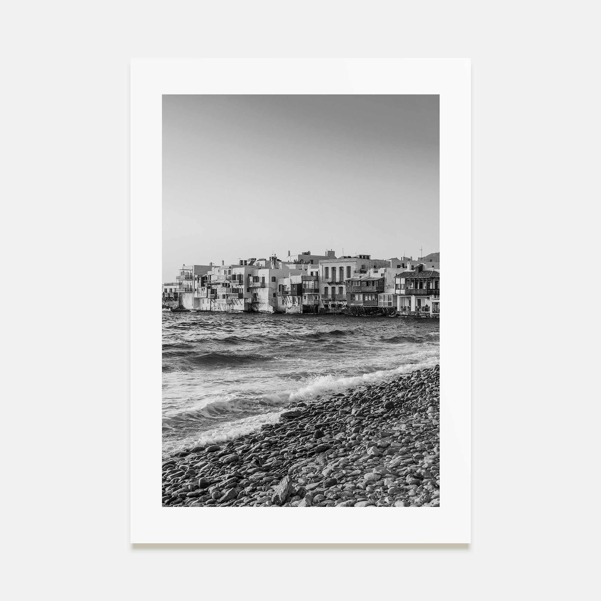 Mykonos Photo B&W Poster