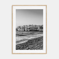 Mykonos Photo B&W Poster