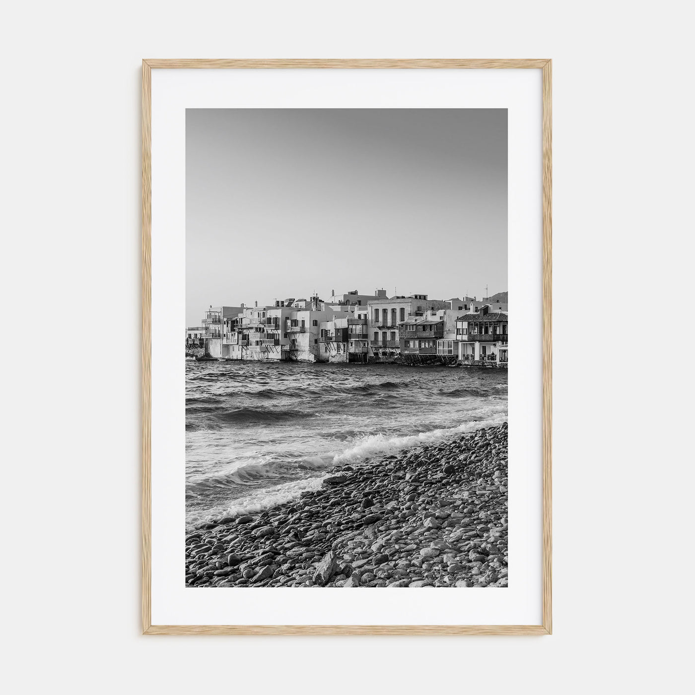Mykonos Photo B&W Poster