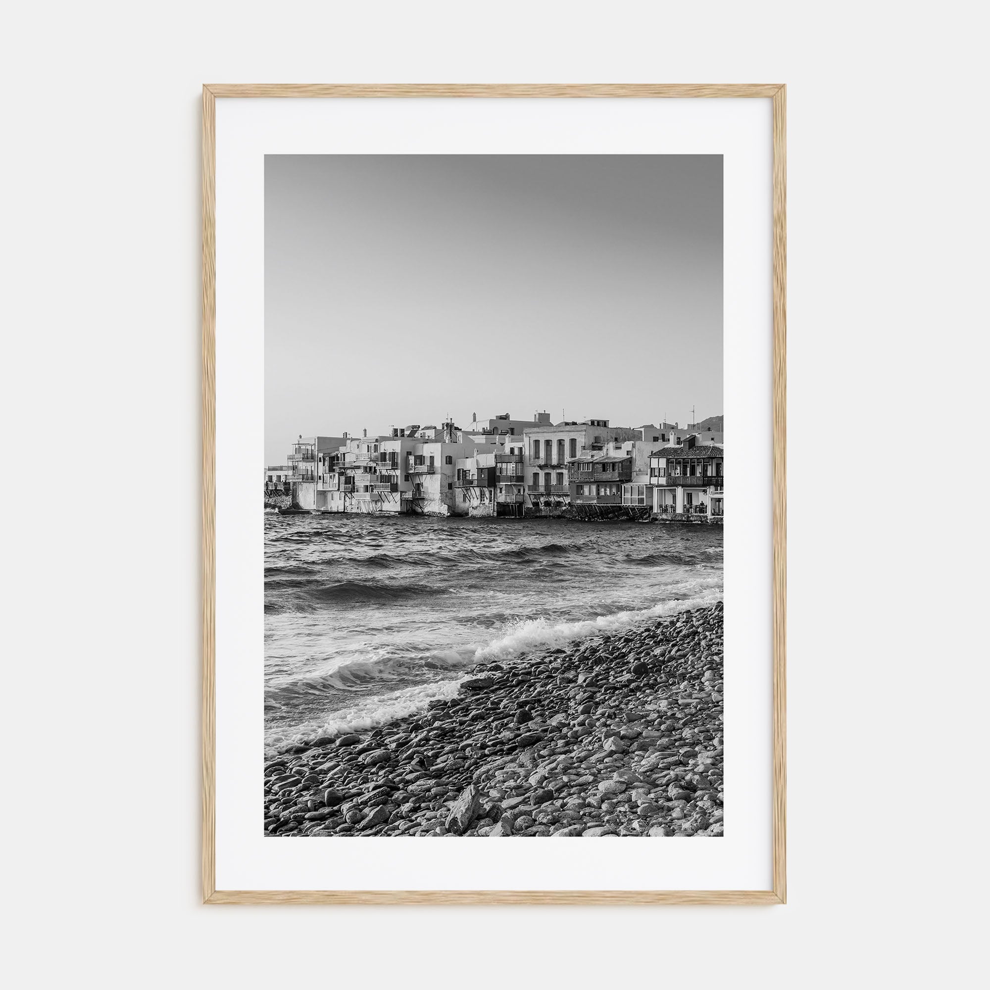 Mykonos Photo B&W Poster