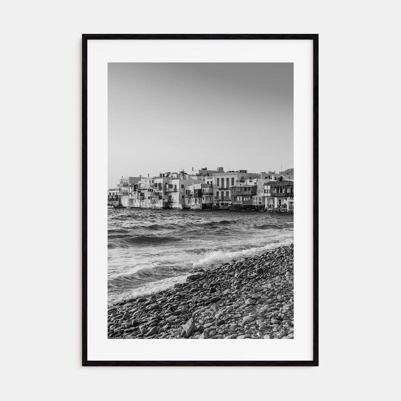 Mykonos Photo B&W Poster
