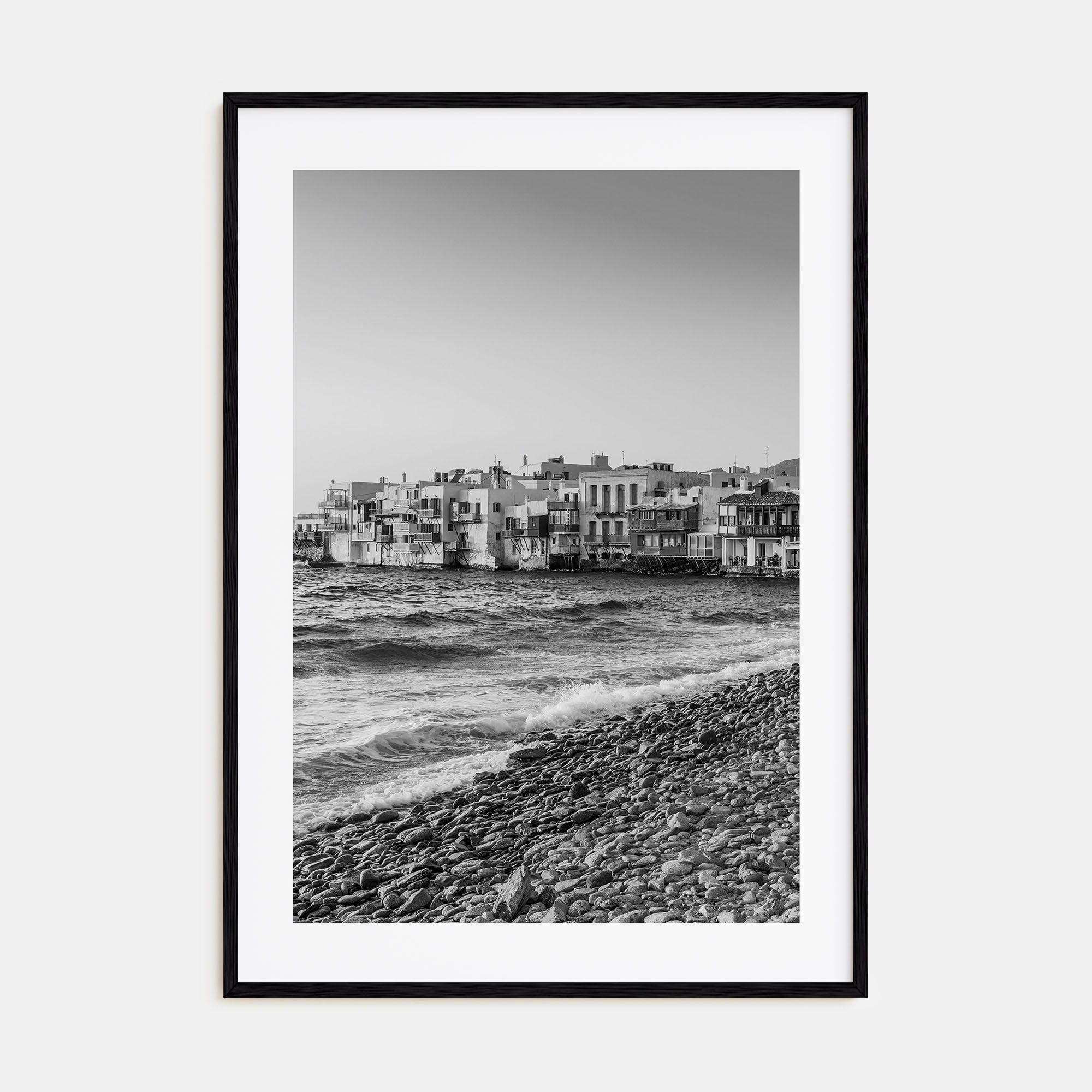 Mykonos Photo B&W Poster