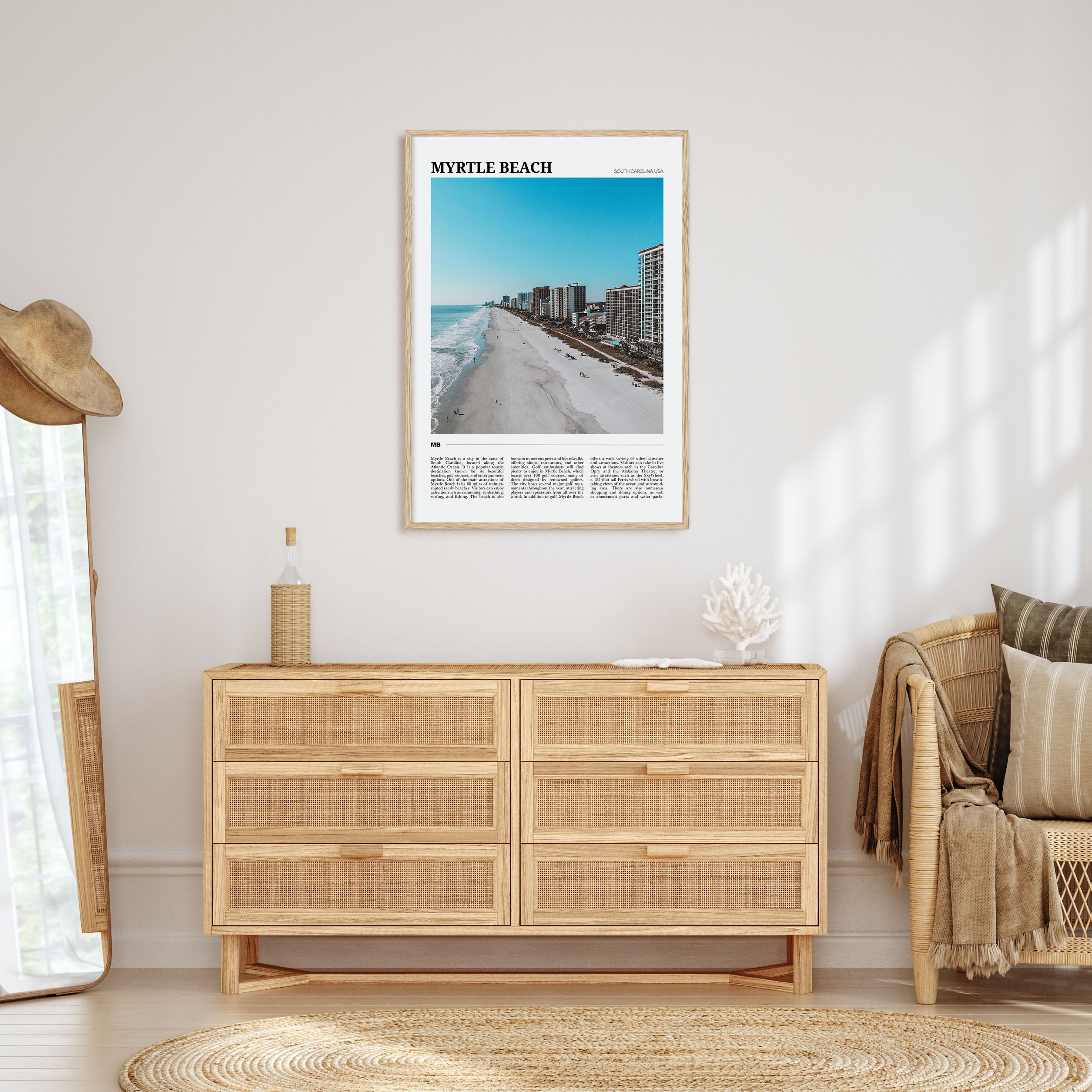 Myrtle Beach Travel Color Poster