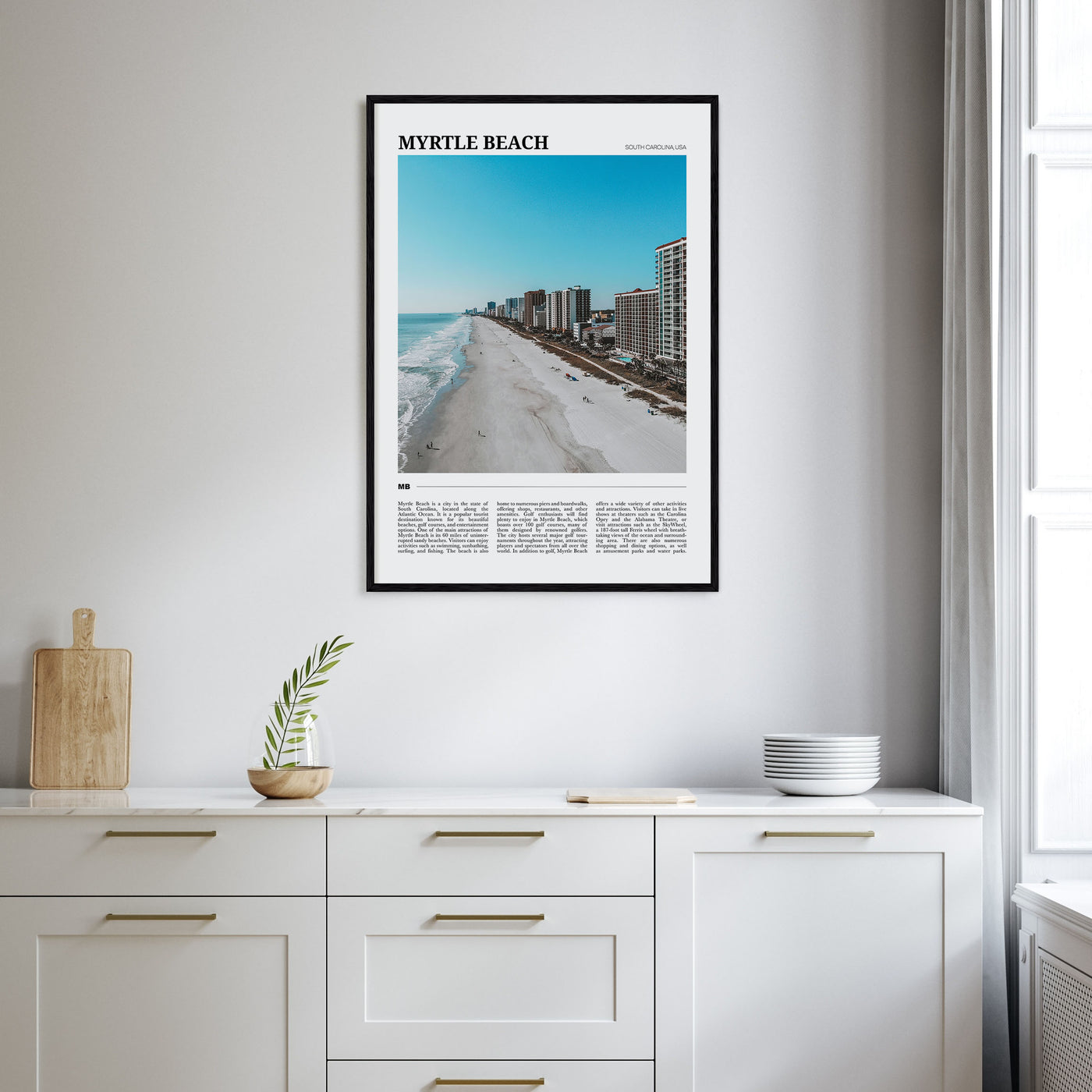 Myrtle Beach Travel Color Poster