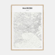 Nairobi Map Portrait Poster