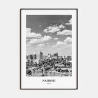 Nairobi Portrait B&W Poster