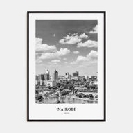 Nairobi Portrait B&W Poster