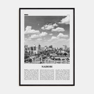 Nairobi Travel B&W No 1 Poster