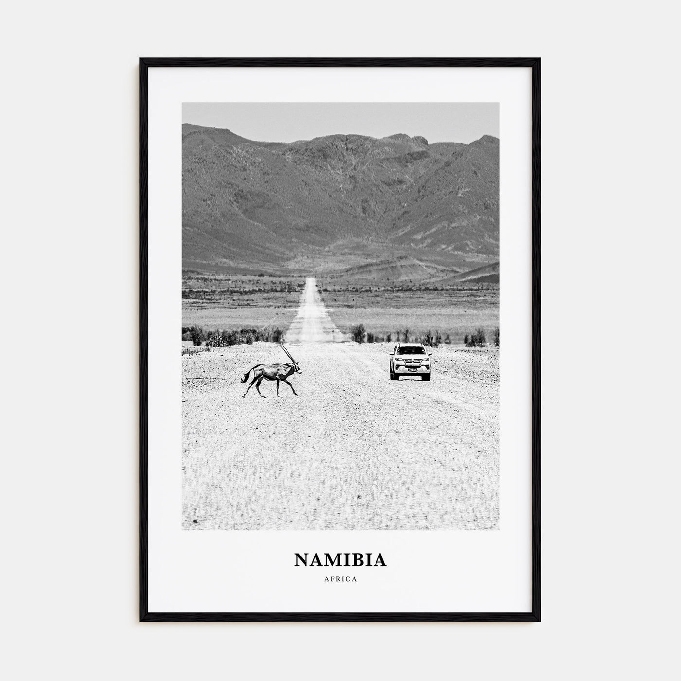 Namibia Portrait B&W Poster