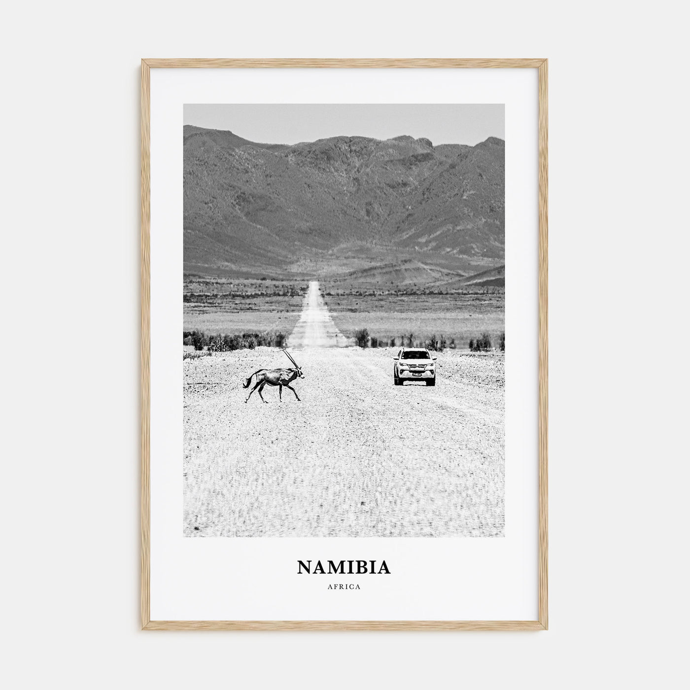 Namibia Portrait B&W Poster