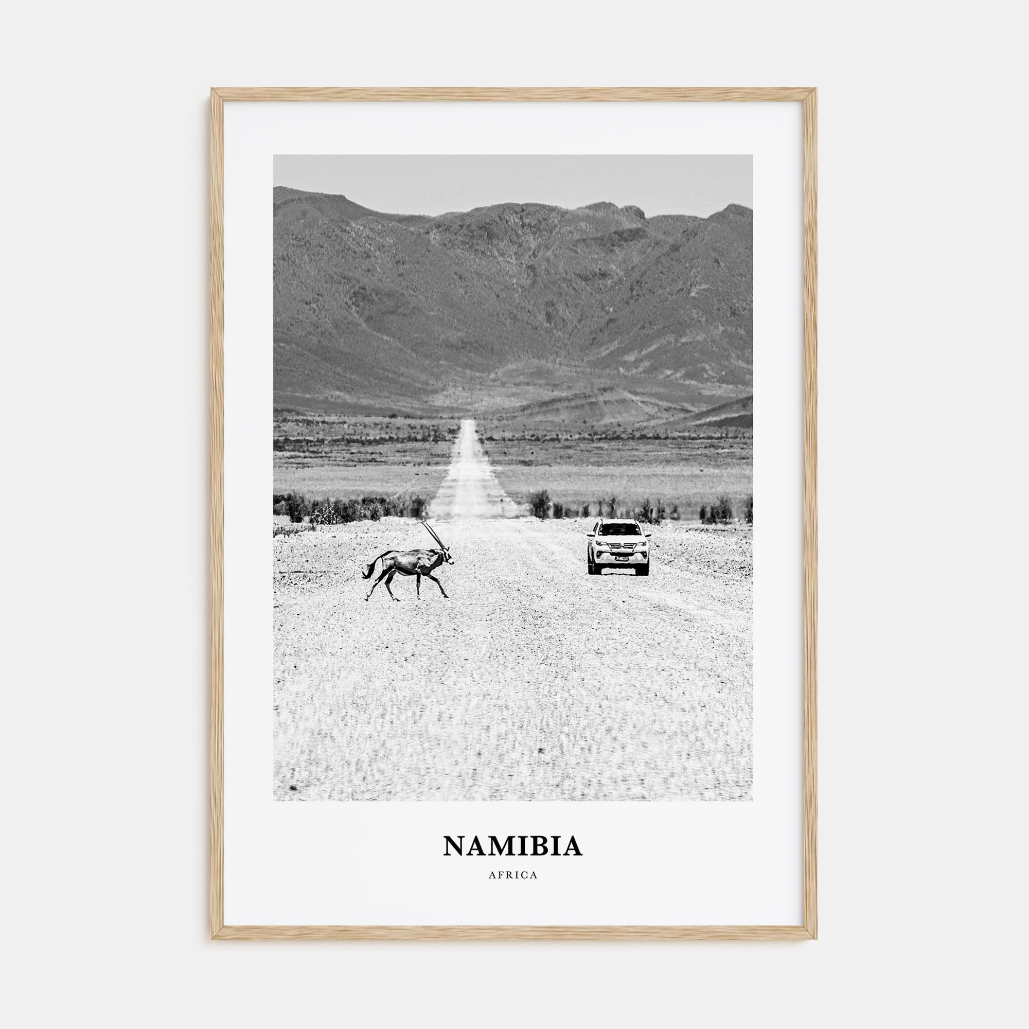 Namibia Portrait B&W Poster
