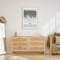 Namibia Travel B&W Poster