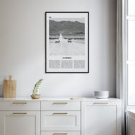 Namibia Travel B&W Poster