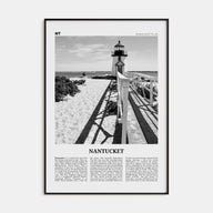 Nantucket Travel B&W Poster