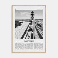 Nantucket Travel B&W Poster