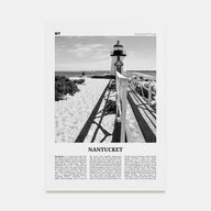 Nantucket Travel B&W Poster