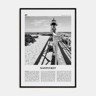 Nantucket Travel B&W Poster