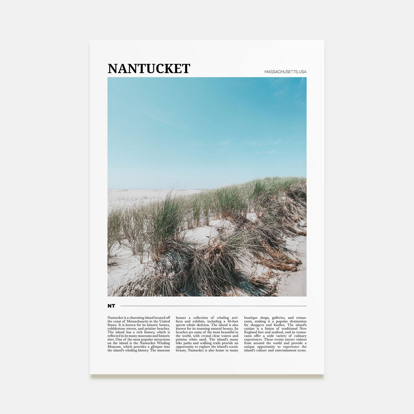 Nantucket Travel Color Poster