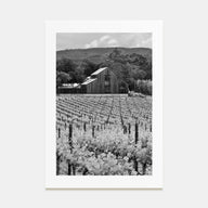 Napa Valley Photo B&W Poster