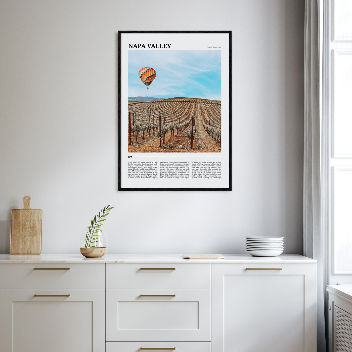 Napa Valley Travel Color Poster