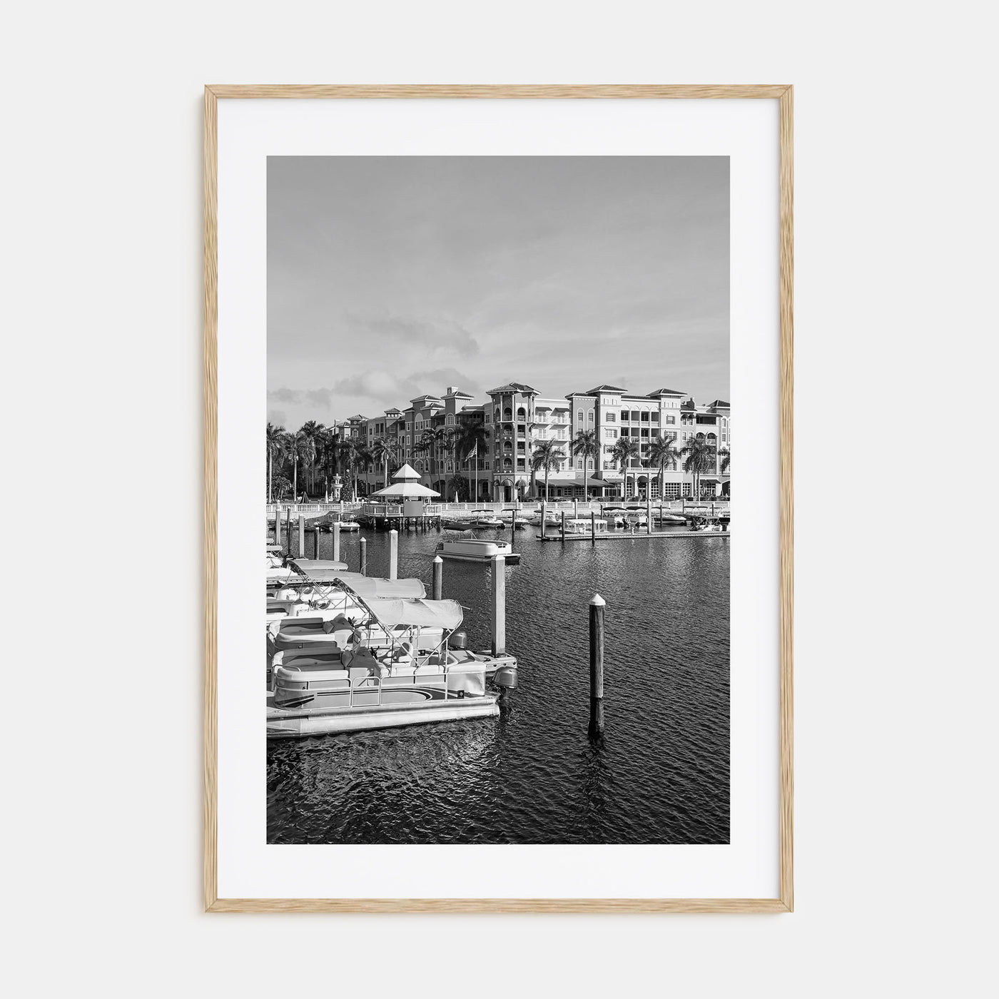 Naples, Florida Photo B&W Poster