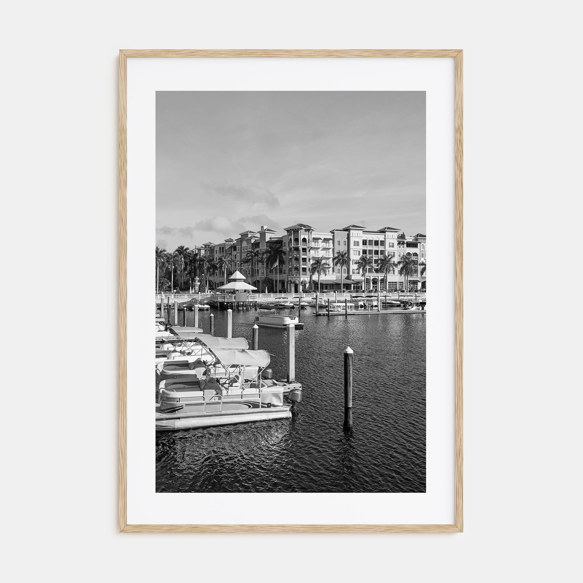 Naples, Florida Photo B&W Poster